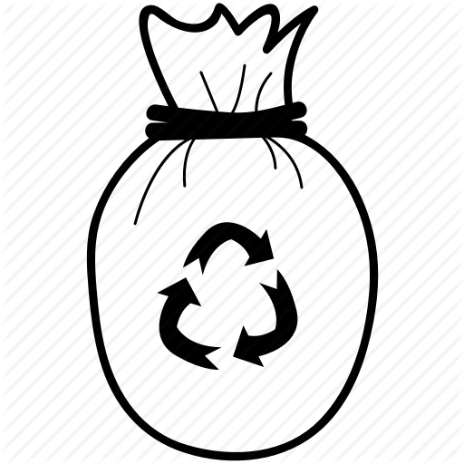 Bag - Recyclable Plastic Bag Icon (512x512)