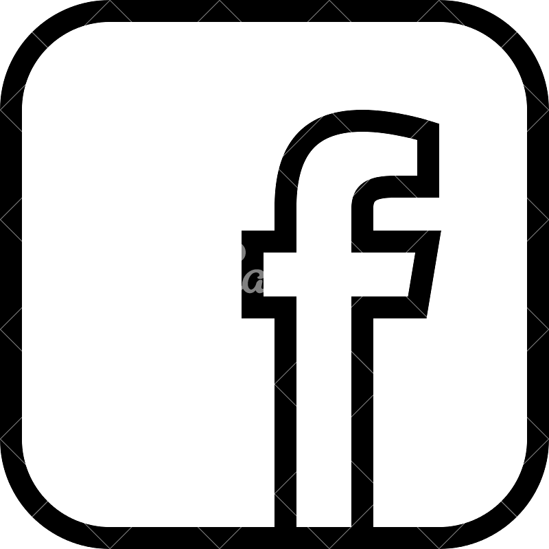 Black Facebook Social Media Icon - Facebook Logo Black And White Png (800x800)