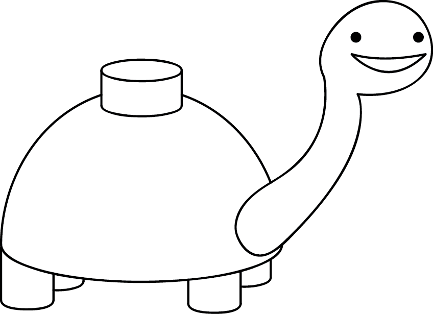 Turtle Black And White Vertebrate - Mine Turtle Exploding Gif (848x615)