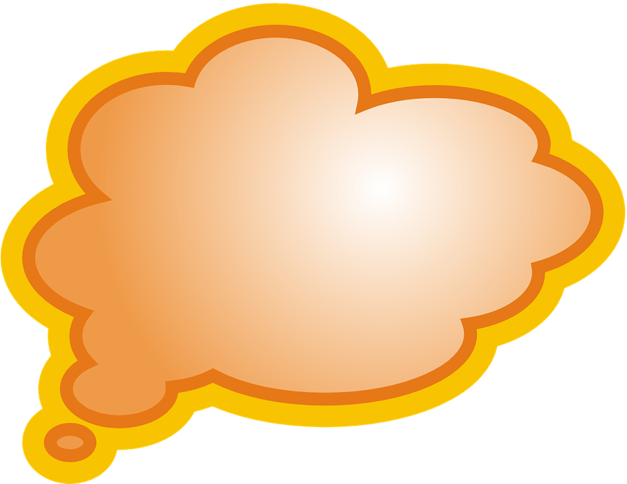 Thought Bubble Template - Message Cloud Png (937x720)