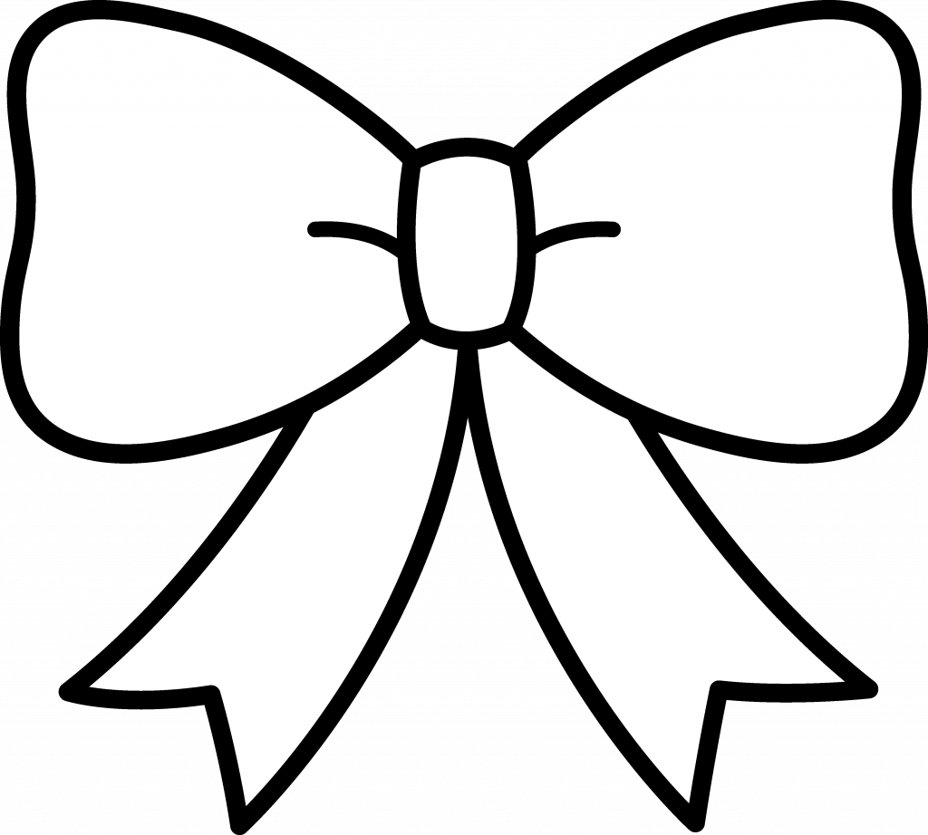Bow Coloring Pages - Bow Coloring Pages (1024x922)