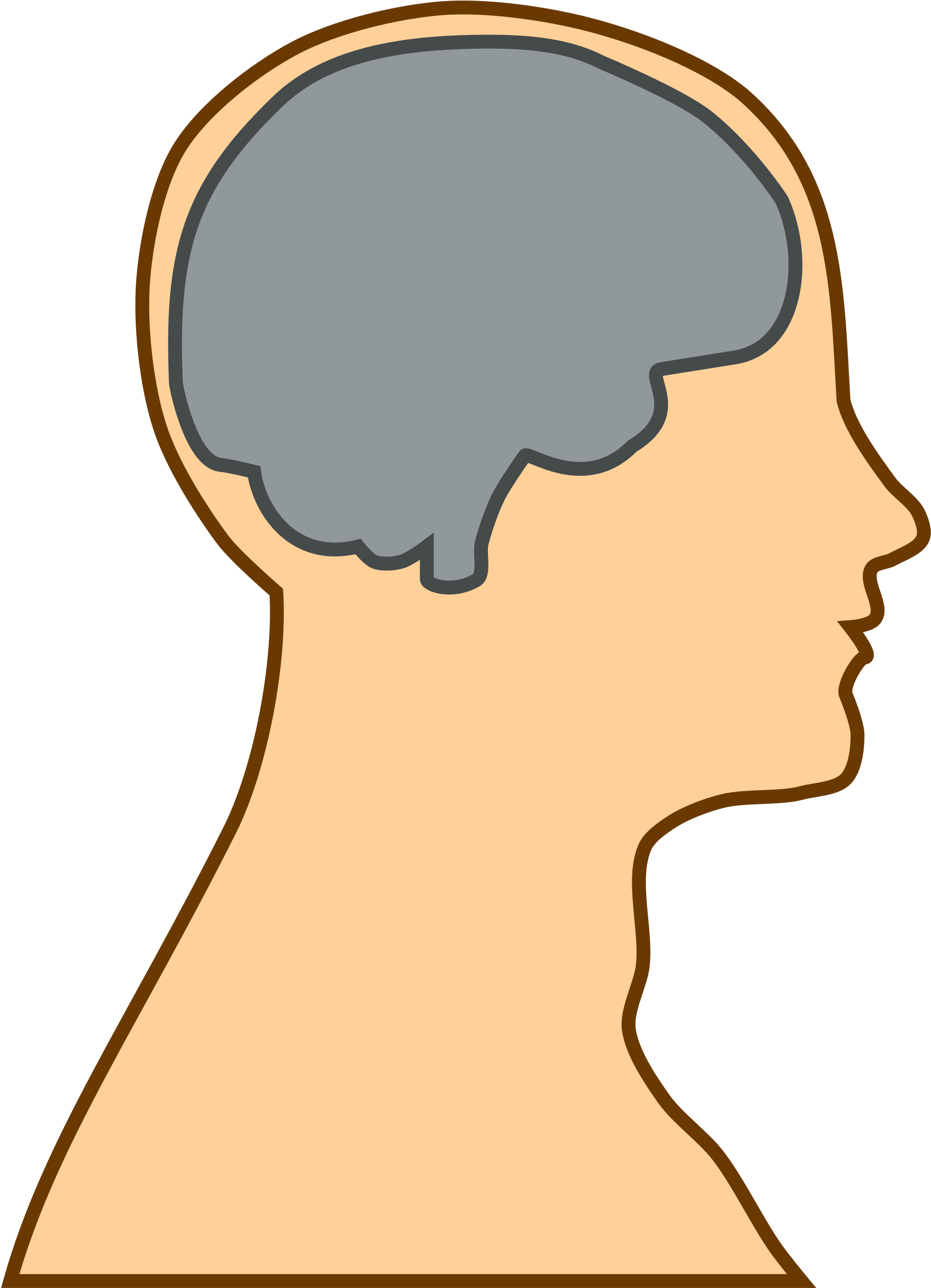 Big Image - Cartoon Head With Brain (1732x2400)