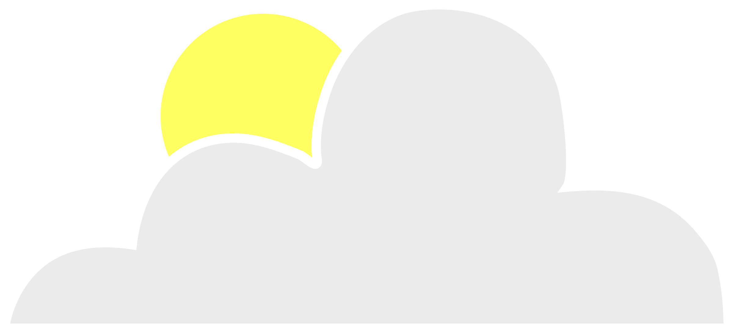 Big Image - Moon And Cloud Cartoon (2400x1092)