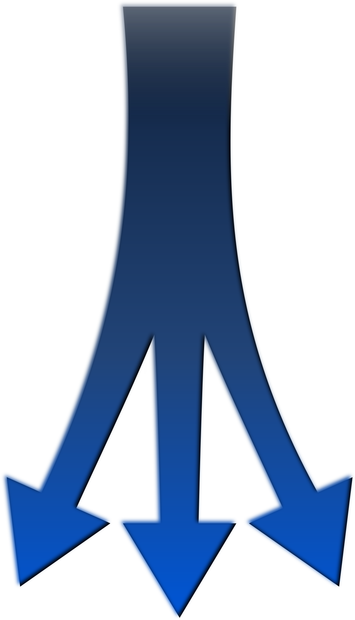 Clipart - Three Arrows Into One (1358x2400)