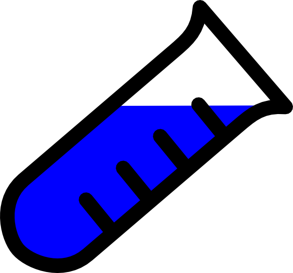 Test Tube Clip Art Blue Test Tube Clip Art At Clker - Science Test Tubes Clip Art (600x560)