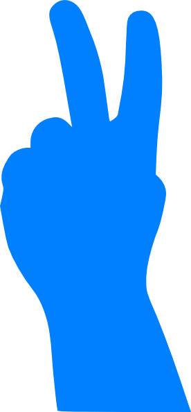 Finger Peace Sign Clipart Kid - Peace Sign With Fingers (276x594)