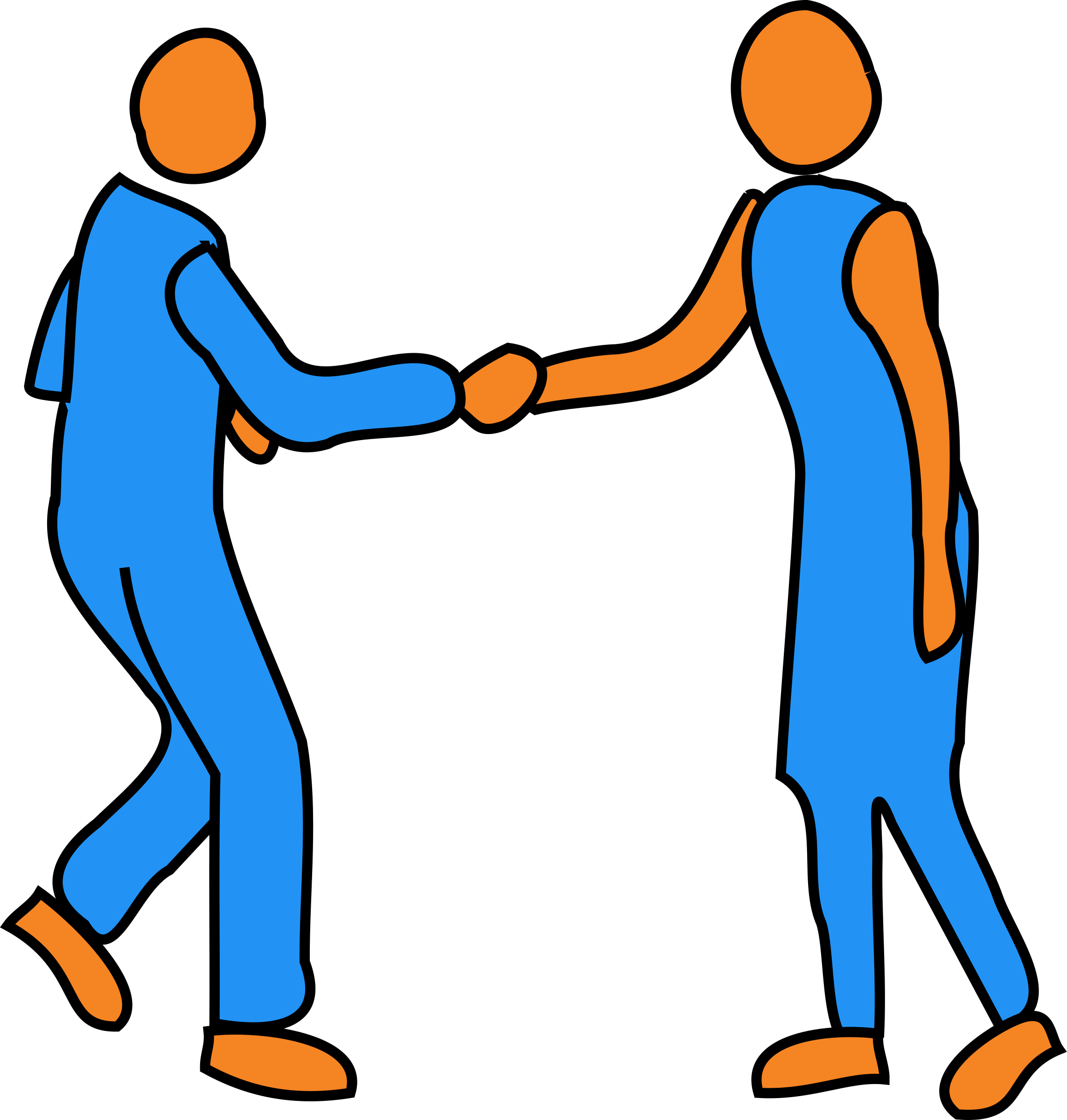 Peace Clip Art Download - People Shaking Hands Clip Art (2287x2400)