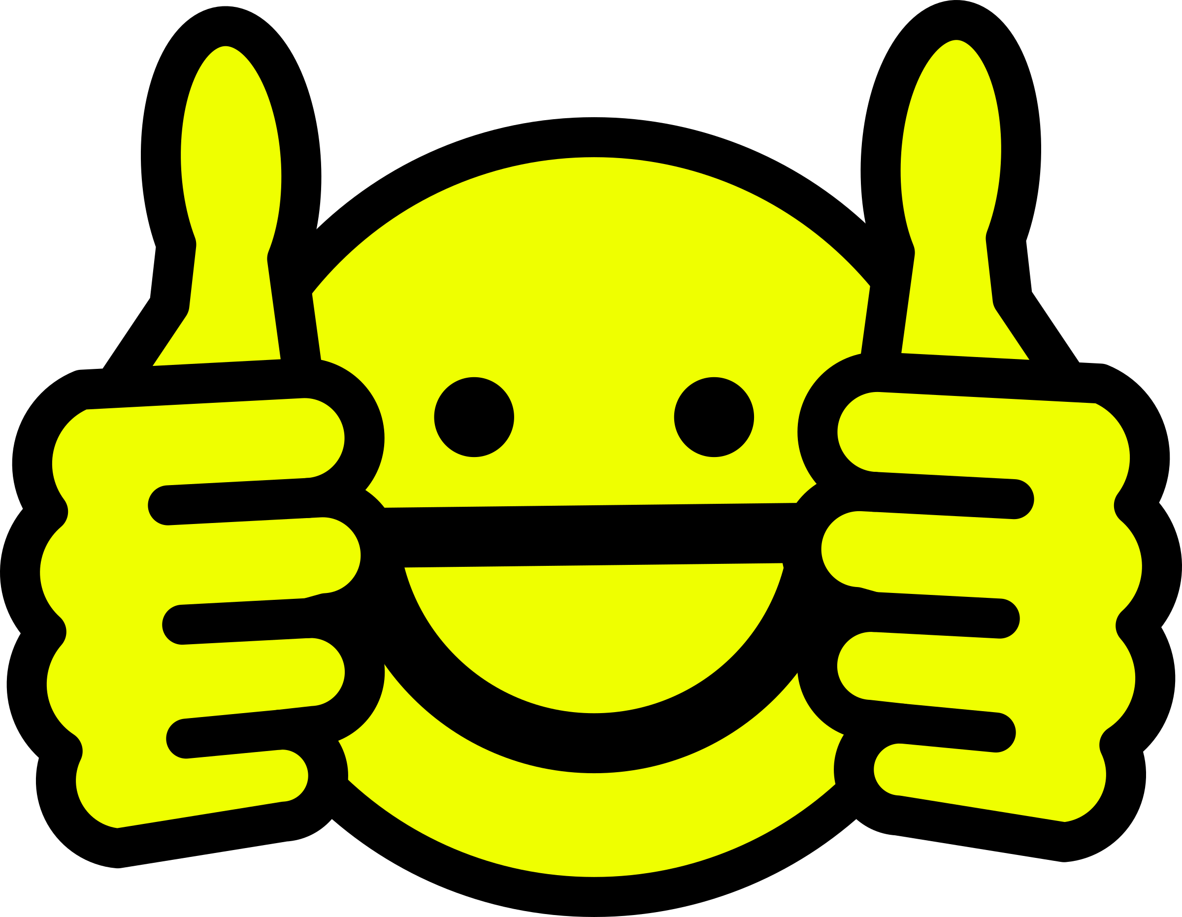 Happy Clipart Pictures - Thumbs Up Emoji Black And White (2400x1862)