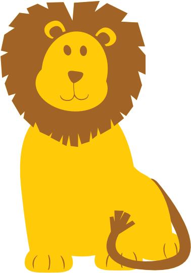 Colorful Animal Lion Geometry 555px - Lion Clipart Transparent Background (680x972)