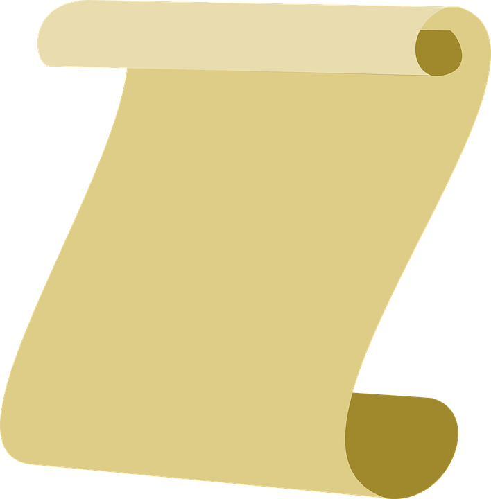 Graduation Clipart Official Document - Scroll Document (708x720)