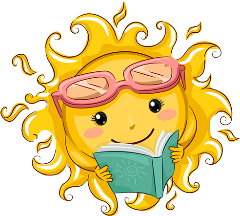 Summer Reading - Sunshine Reading A Book (500x500)