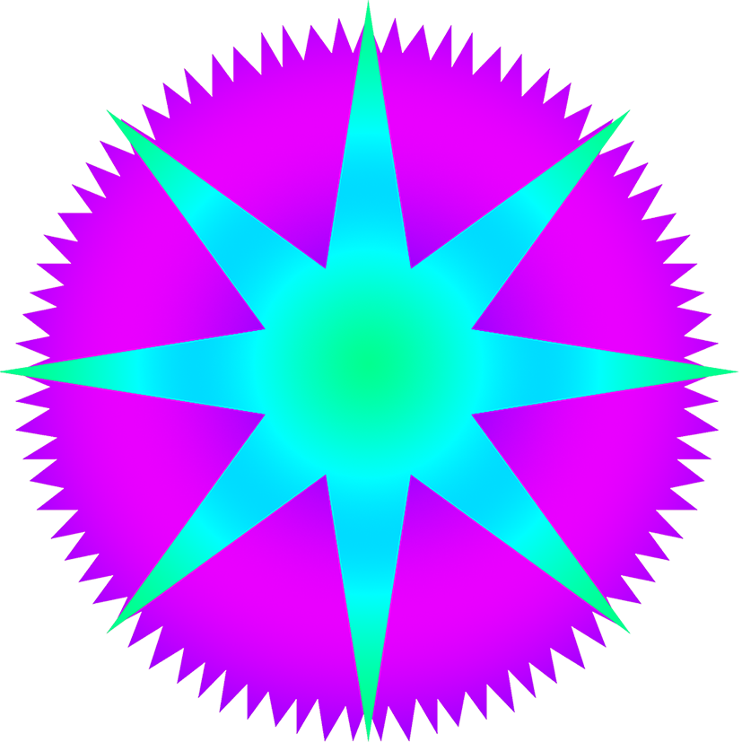 Blue Purple Star Image - Illustration (827x827)