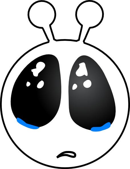Sad Alien Face - Sad Alien Face (456x593)