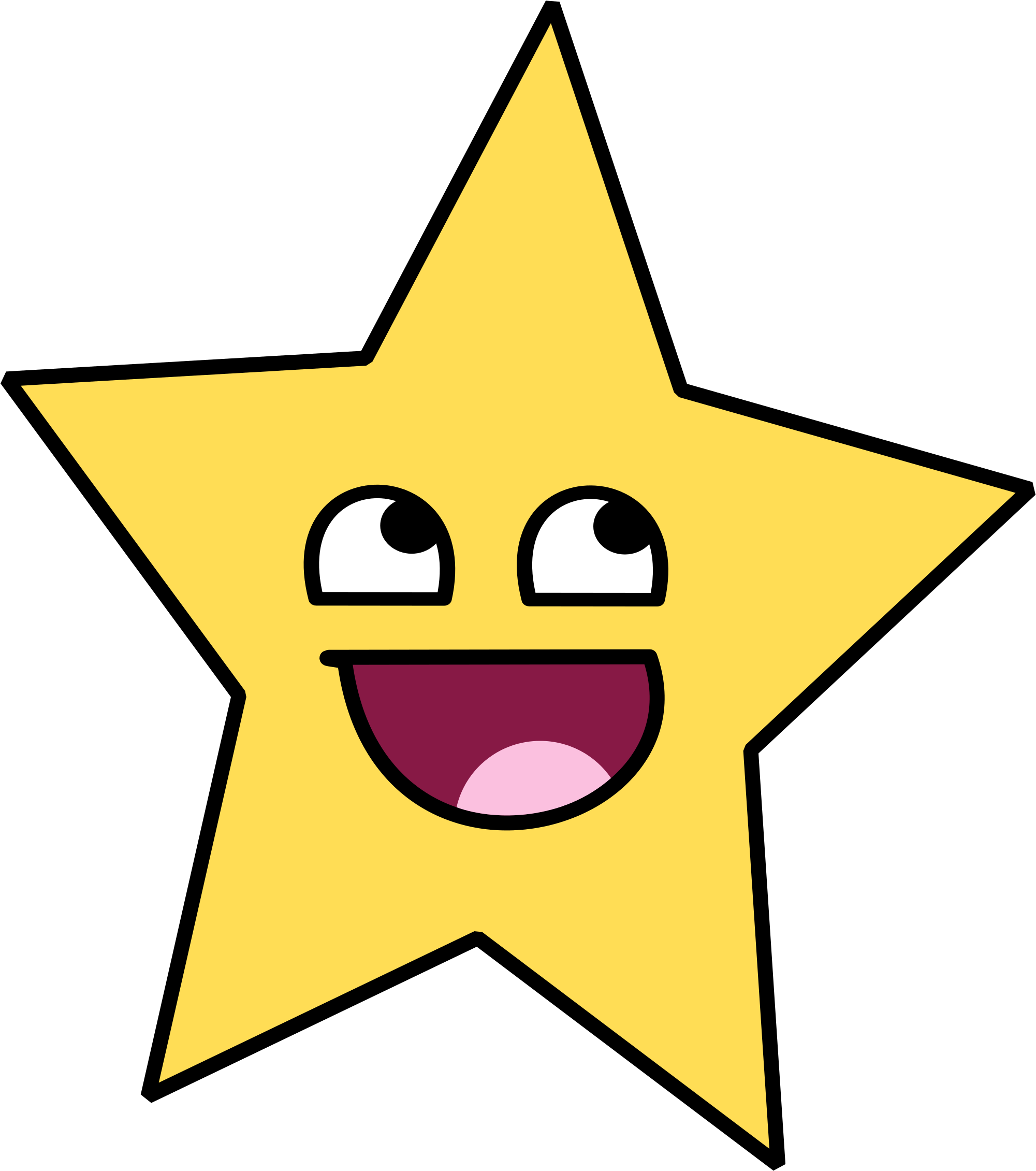 Star Smiley Face - Star With Smiley Face (2000x2270)