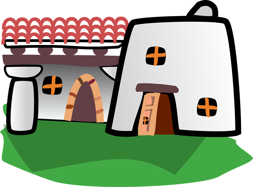 Cartoon Adobe House Mugs (1280x948)