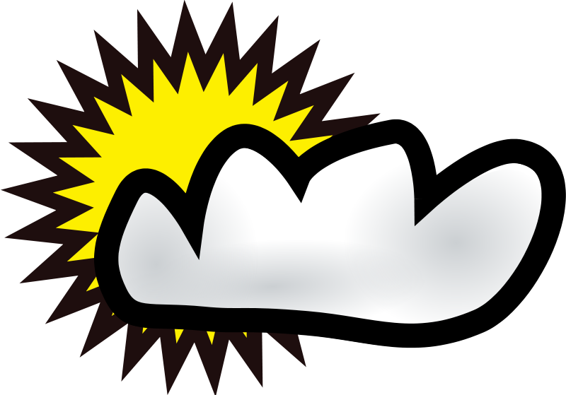 Free Clouds - Sunny And Cloudy (800x559)