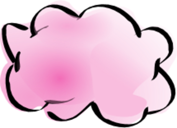 Cloud Clipart Pink Cloud - Examples Of It Infrastructure (600x433)