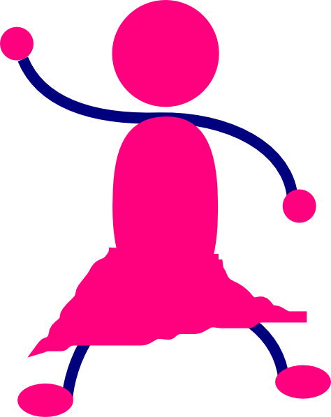 Girl Stick Figure Clip Art - Stick People Clip Art (474x598)