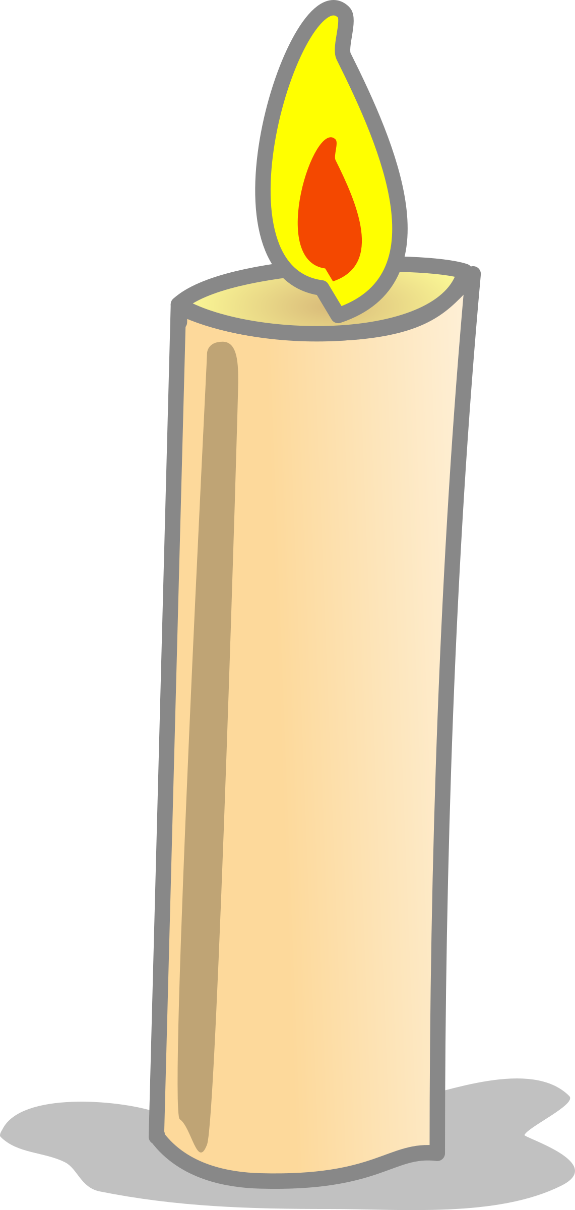 Big Image - Candle Clip Art (1141x2400)