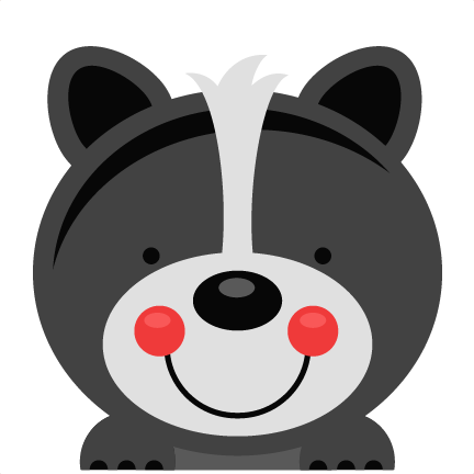 Skunk Clipart - ตัว กา ตู น เกาะ ขอบ (432x432)