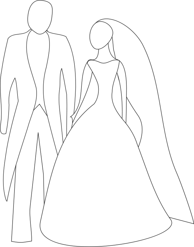 Groom Clip Art Download - Bride And Groom Clipart (631x800)