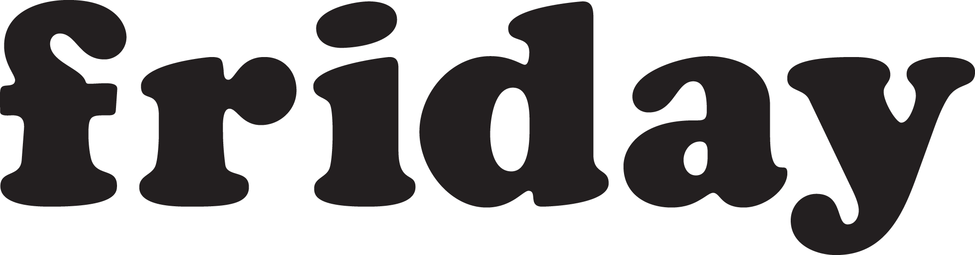 Friday Logo - We Are Friday Logo (2000x523)