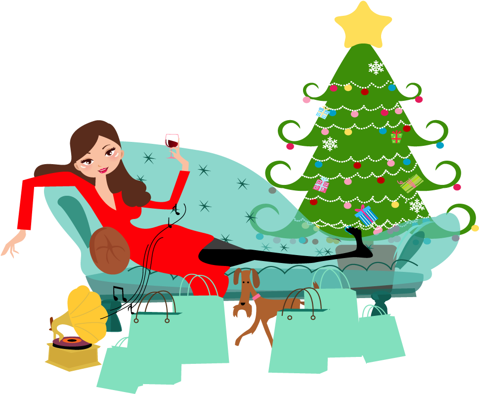 Do You Procrastinate When It Comes To Holiday Shopping - Family Having Christmas Dinner Snowflake Ornament (1280x800)