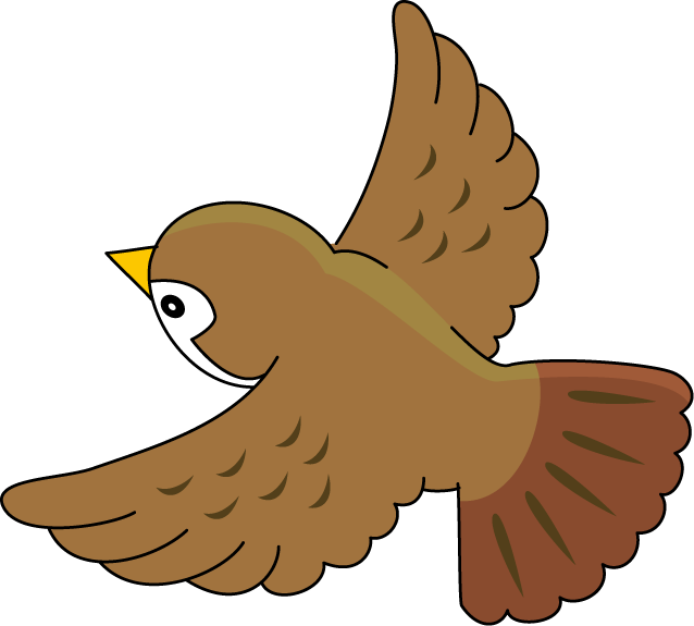 Sparrow Cartoon - 無料 イラスト すずめ (638x575)