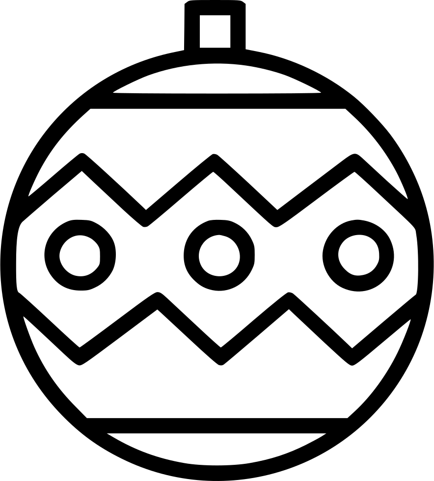 Decorated Christmas Ornament Comments - Circle (884x980)