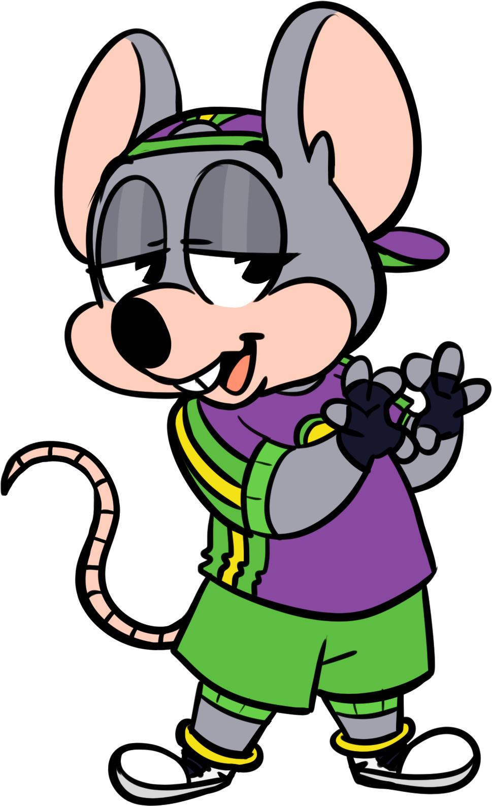 Chibi Chuck E - Chuck E Cheese Old Mascot (1271x1738)