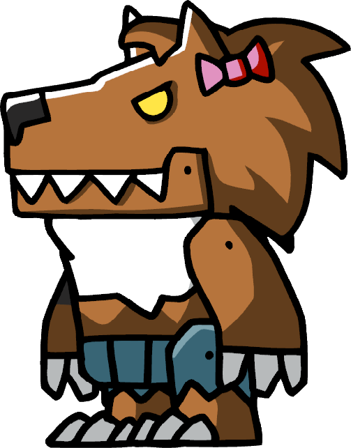 Werewolf Clipart - Image - Scribblenauts Werewolf (503x643)