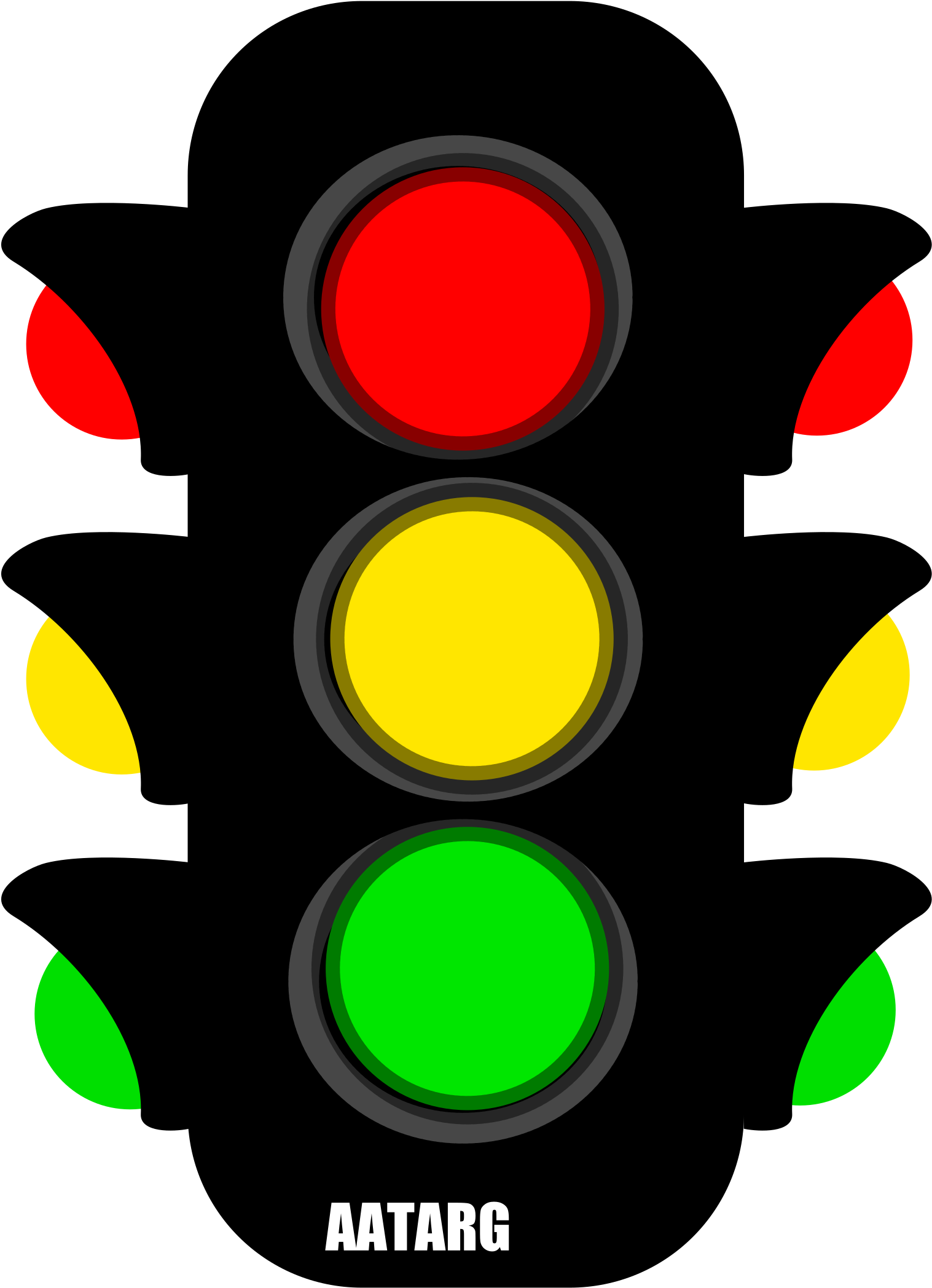 Big Image - Semáforo Svg (1697x2400)