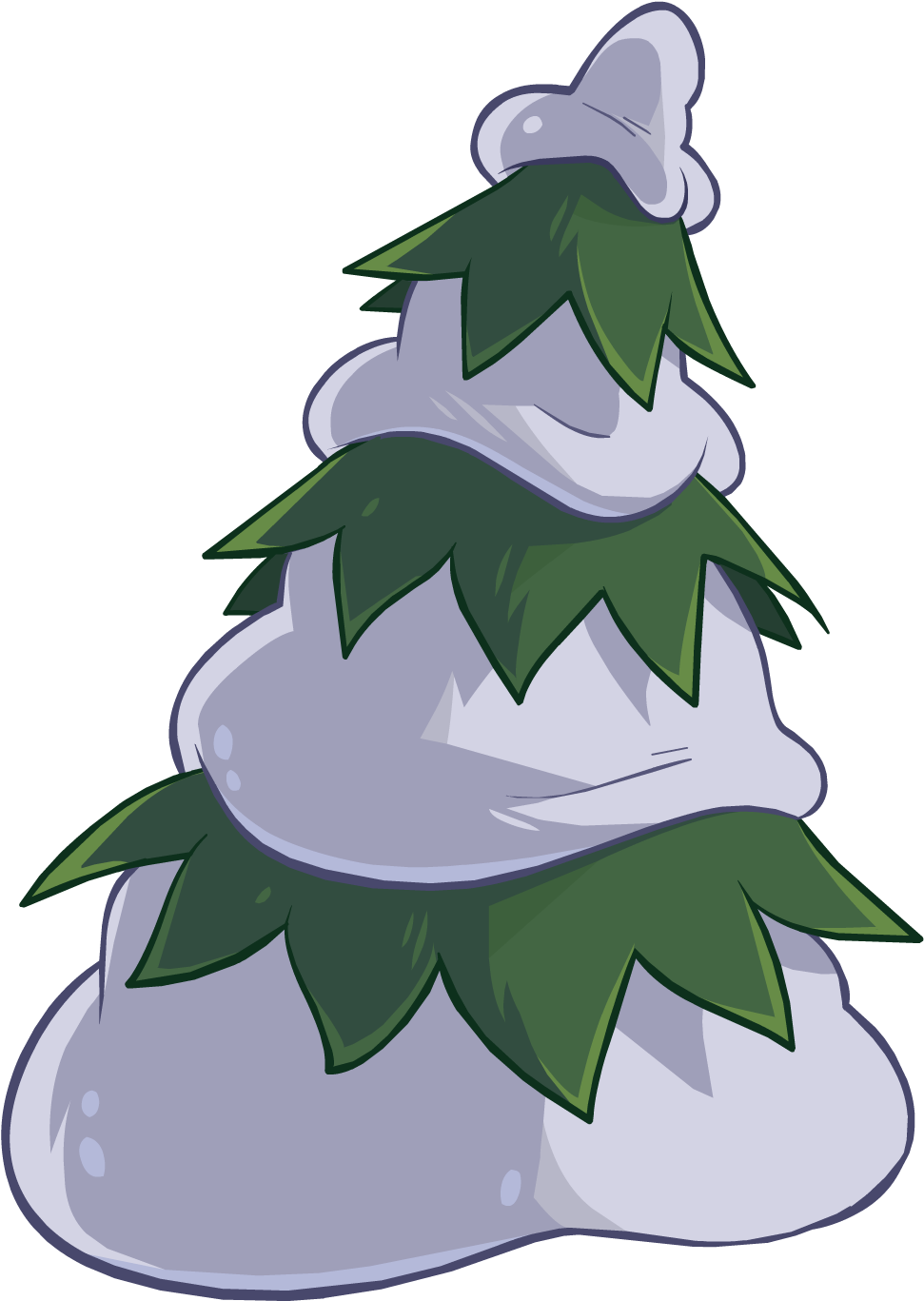 Pine Tree - Club Penguin Tree (1550x1400)