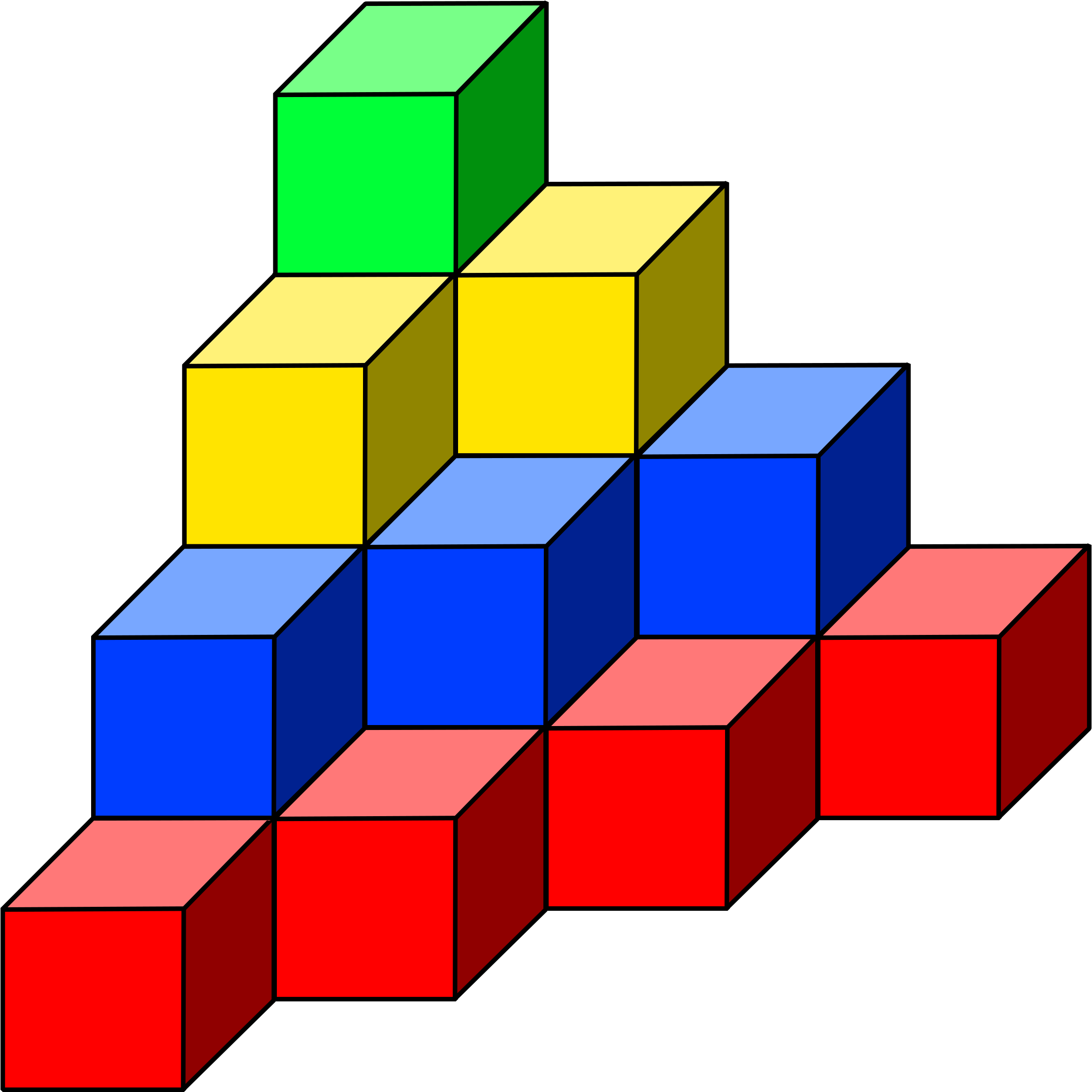 Tower 01 - Cube Tower (2399x2400)