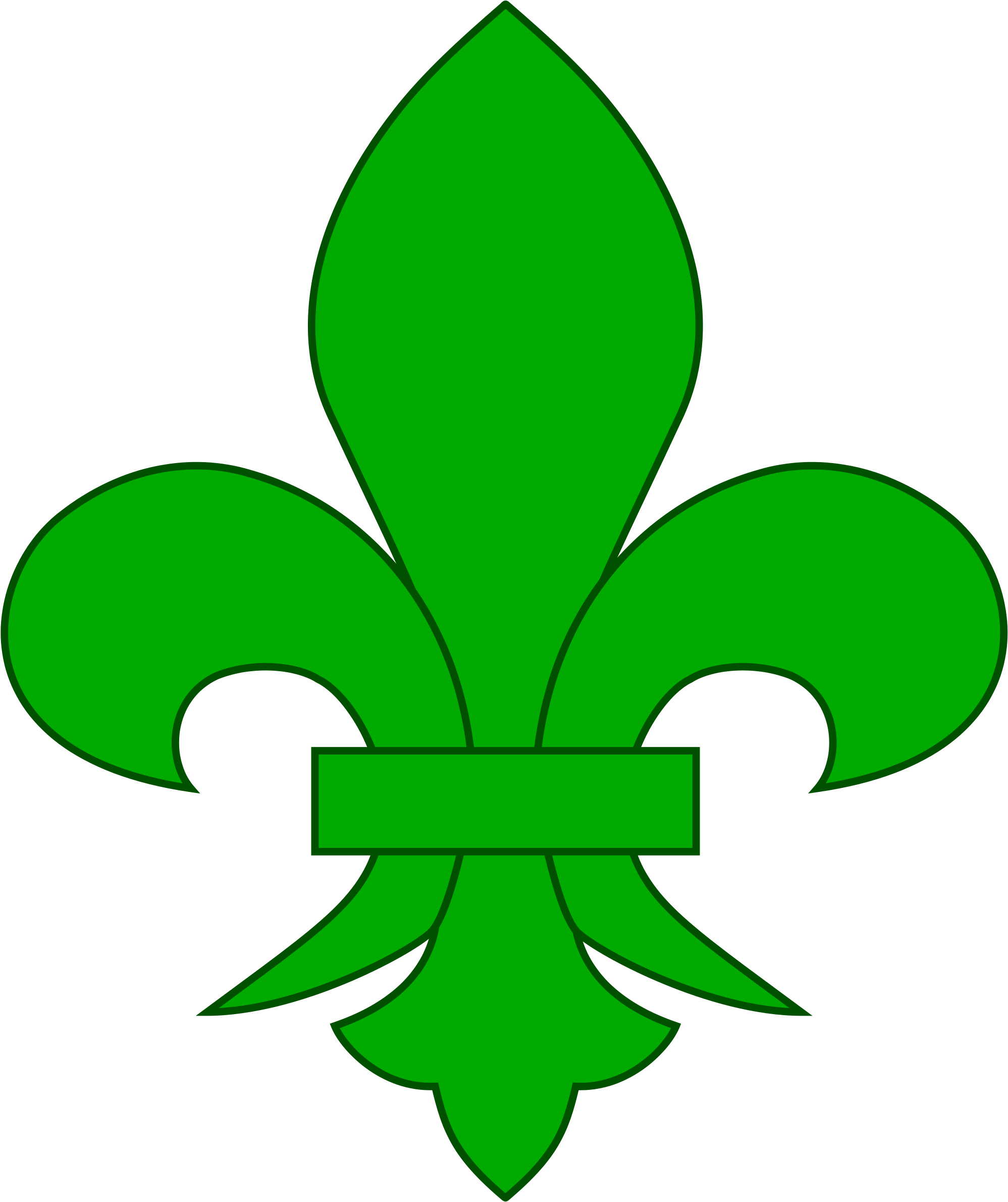 Filefleur De Lis - Blue Fleur De Lis (2000x2389)