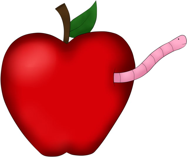 Apples With Worms - Mcintosh (900x715)