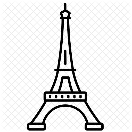 Eiffel Icon - 파리 에펠 탑 일러스트 (512x512)