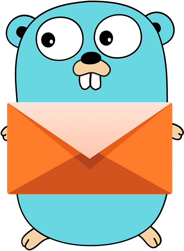 Transparent Golang Gopher (600x818)