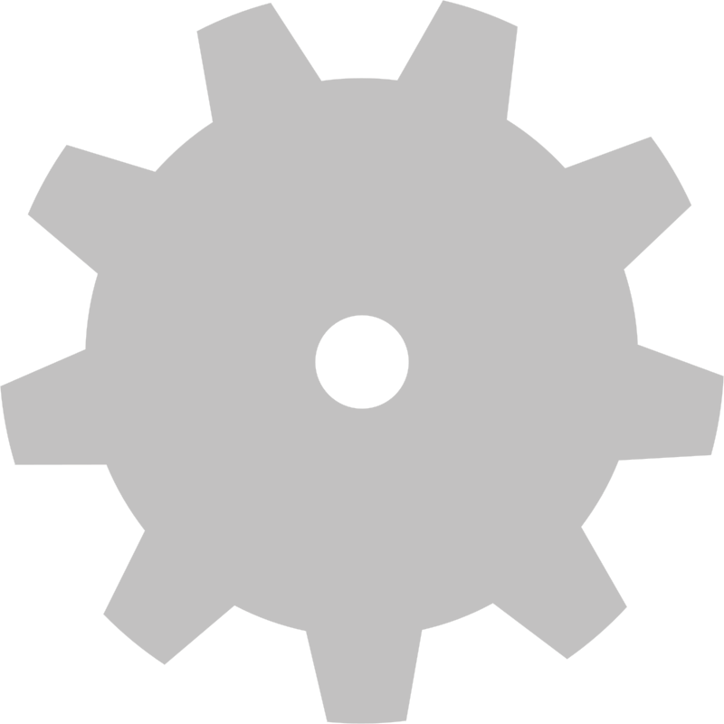 Medium Image - Grey Gear Clip Art (800x800)