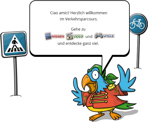 Verkehrsparcours - Cartoon (683x565)