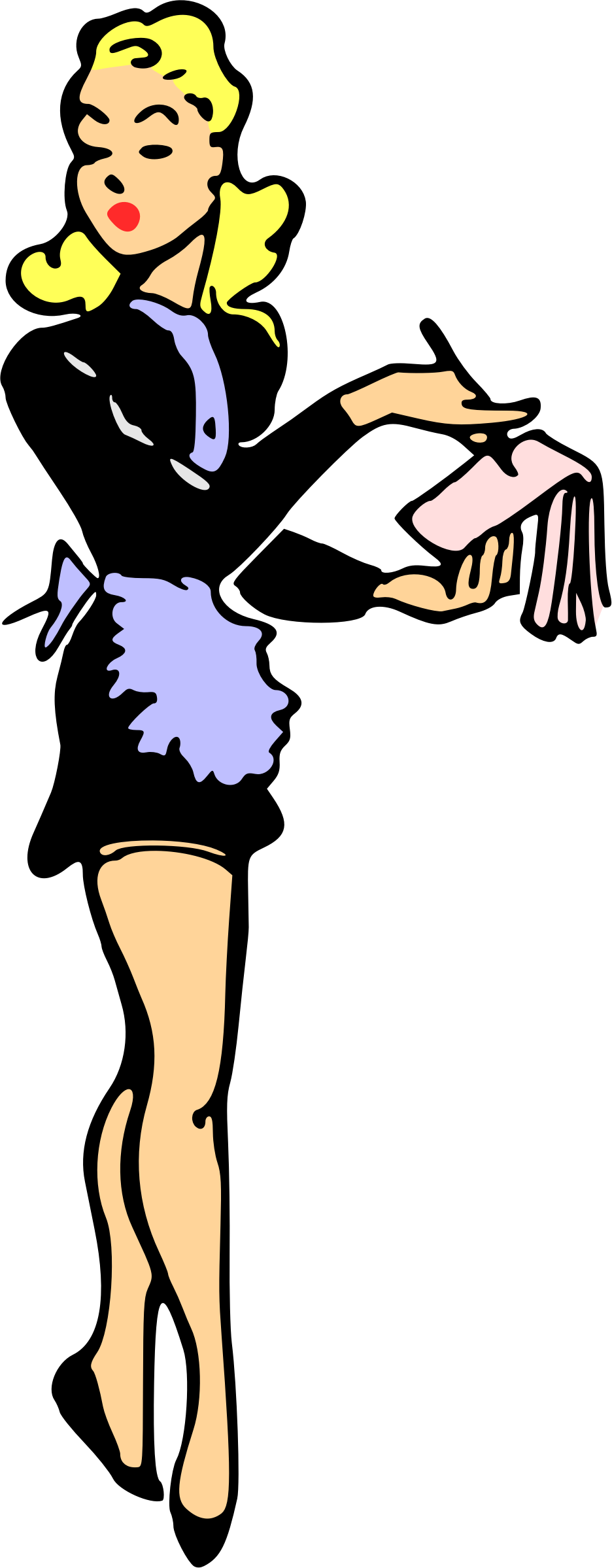 Big Image - Clipart Waitress (936x2398)