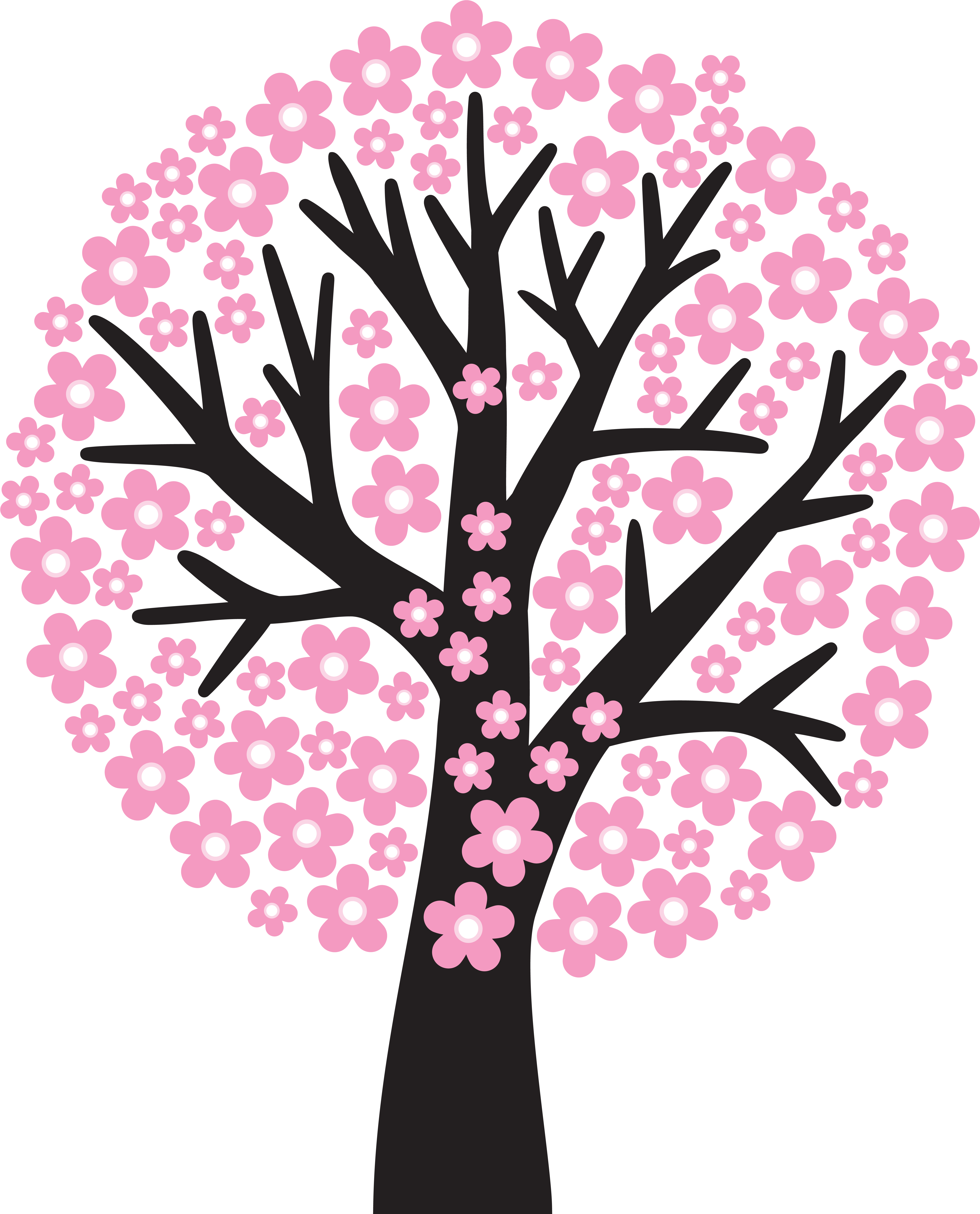 Sakura Png - Spring Tree Clipart (5992x7407)