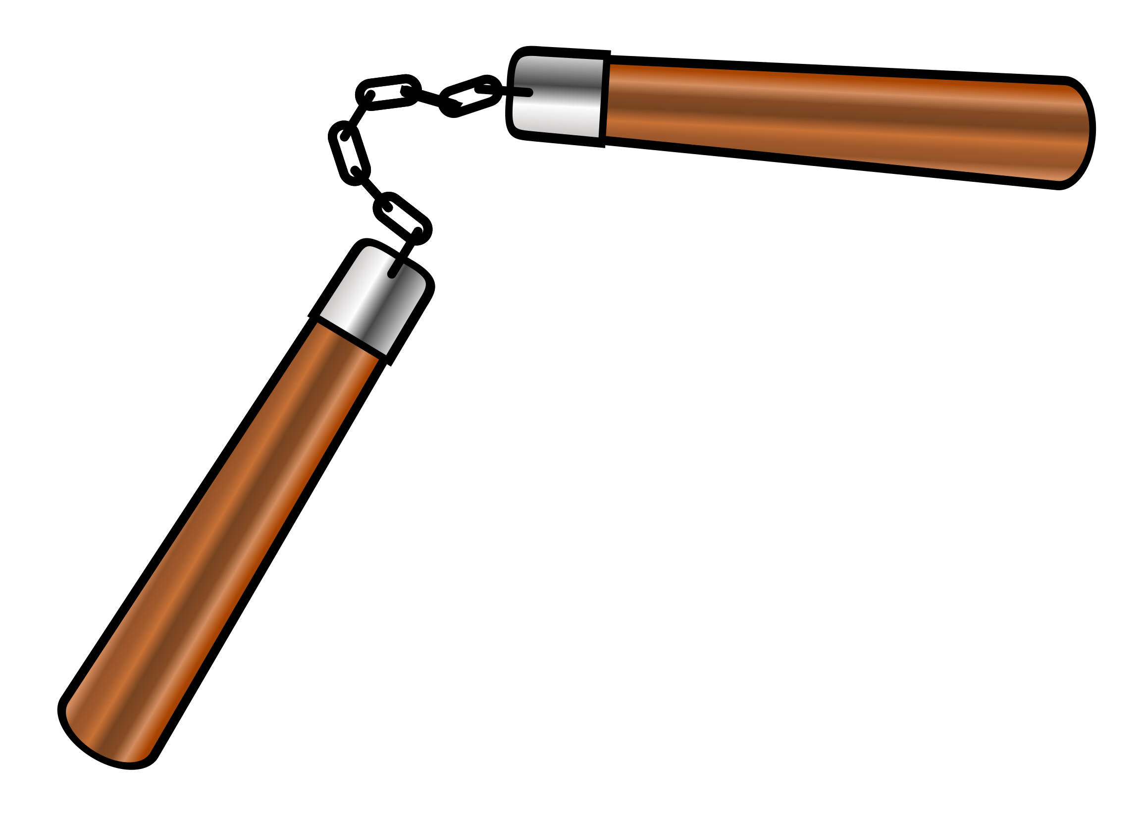Remixed - Nunchucks Svg (2400x1758)