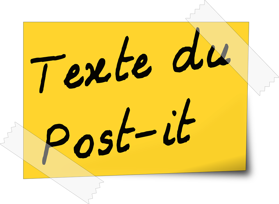Post It Clipart (960x703)