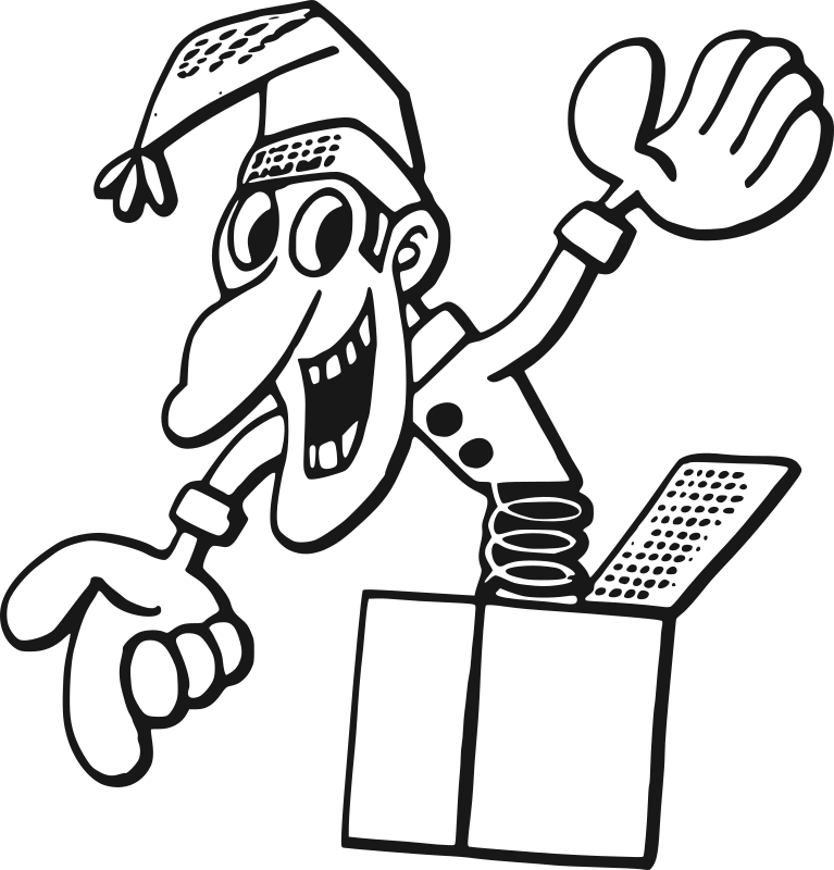 Medium Image - Jack In The Box Clipart (767x800)