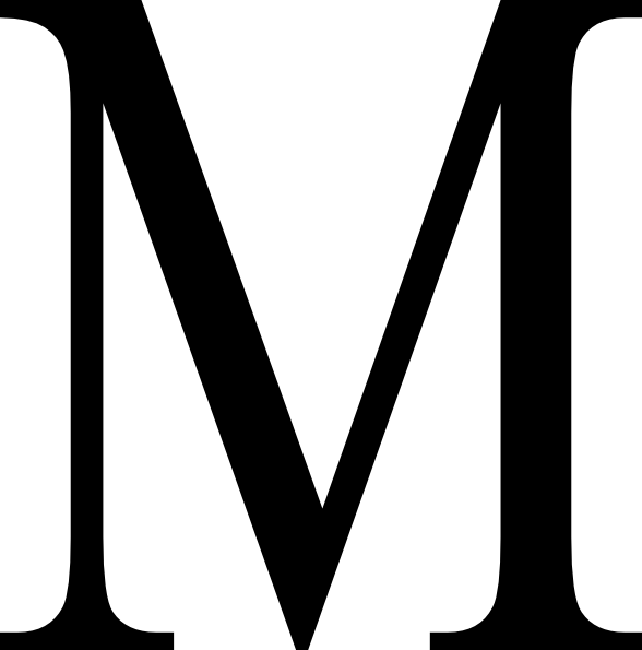 M Clipart (588x595)