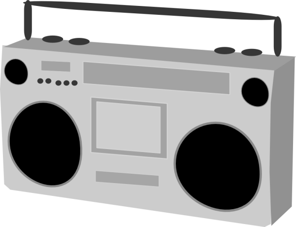 Technology - Boombox Vector Transparent Background (601x460)