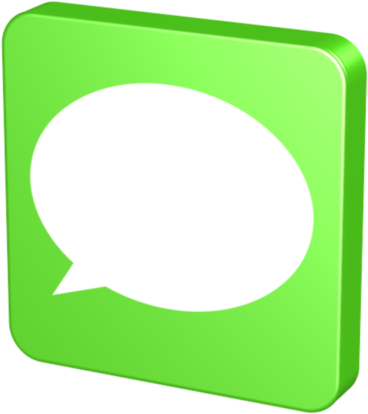 Message Icon 3d Png (600x600)