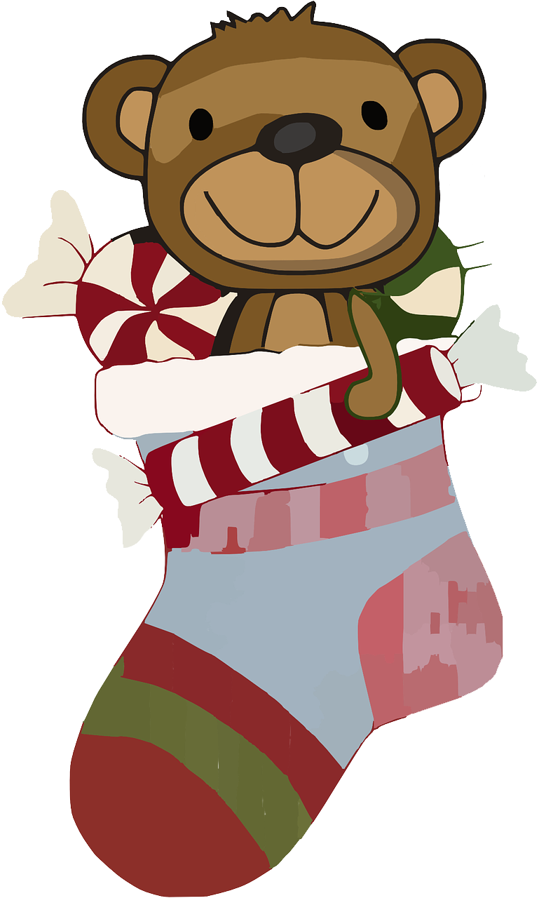Stocking Clip Art - ถุงเท้า วัน คริสต์มาส เวก เตอร์ (769x1280)