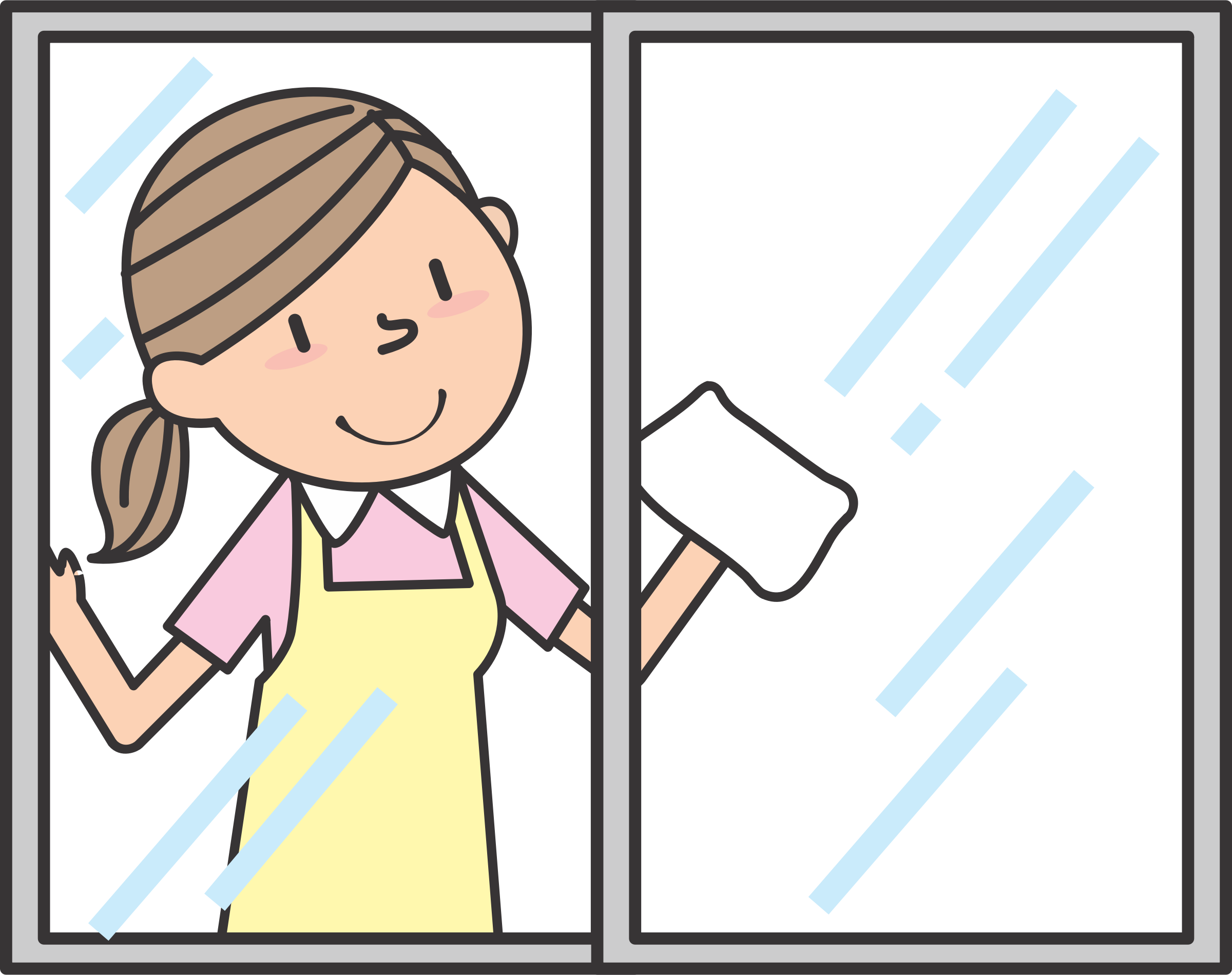 Big Image - Clean Window Clipart (2400x1900)